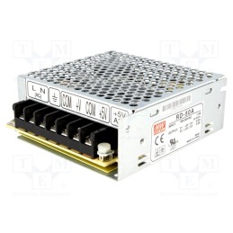 1 pcs x MEAN WELL - RD-50A - Power supply: switched-mode, for building in,modular, 54W, 5VDC