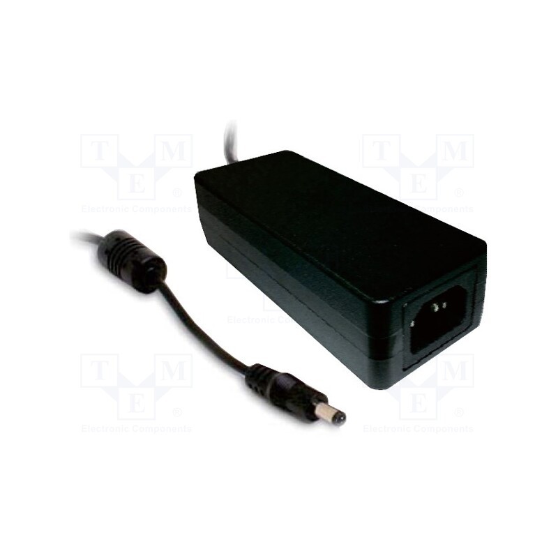 1 pcs x MEAN WELL - GSM60A05-P1J - Power supply: switched-mode, 5VDC, 6A, Out: 5,5/2,1, 30W, 80÷264VAC