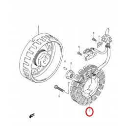 Alternator stator suzuki lt a 700 750 kq