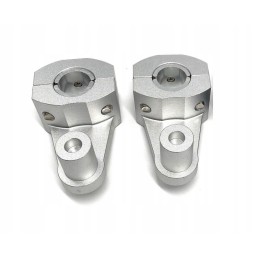 Universal black handlebar mount, 22mm to 22-28mm, height 60 mm