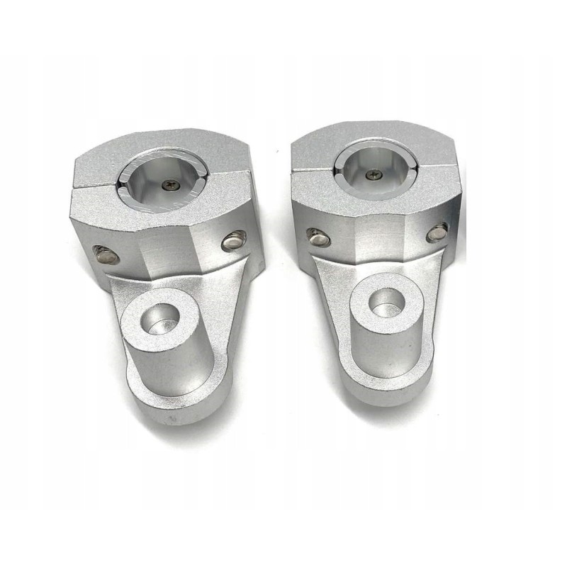 Universal black handlebar mount, 22mm to 22-28mm, height 60 mm