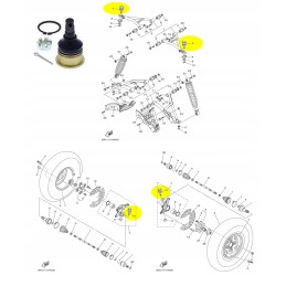 42 1029 Yamaha Grizzly Raptor 700 swing arm pins