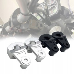 Universal black handlebar mount, 22mm to 22-28mm, height 60 mm