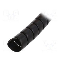 1 pcs x HELLERMANNTYTON - 162-20300 - Spiral wrapping, ØBundle : 34mm, polypropylene, black, L: 1m
