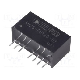 1 pcs x AIMTEC - AM3G-0512D-NZ - Converter: DC/DC, 3W, Uin: 4.5÷9V, Uout: 12VDC, Uout2: -12VDC, SIP8