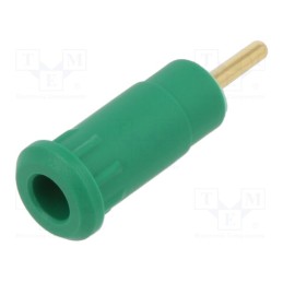 1 pcs x STu00c4UBLI - 65.3301-25 - Socket, 1,5mm banana, Overall len: 29mm, green, on panel,push-in