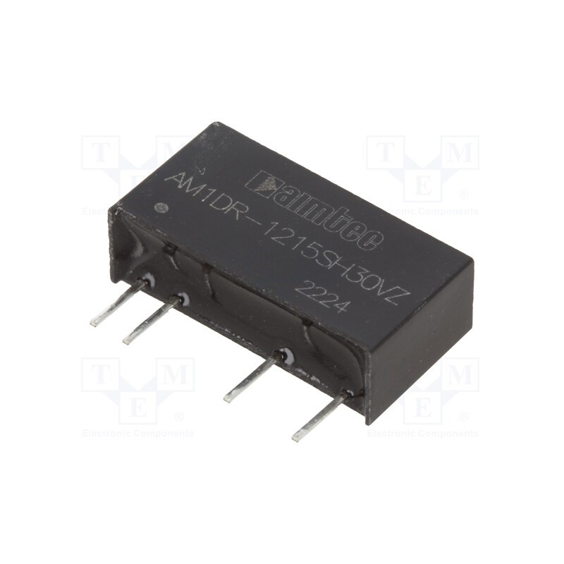 1 pcs x AIMTEC - AM1DR-1215SH30VZ - Converter: DC/DC, 1W, Uin: 11.4÷12.6V, Uout: 15VDC, Iout: 67mA, SIP7