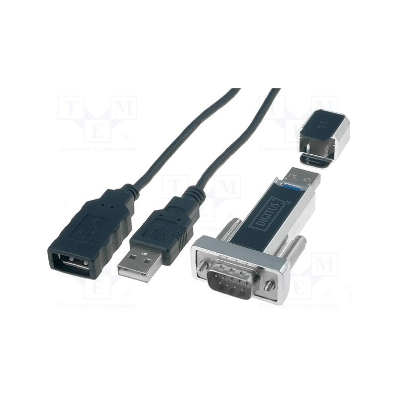 1 pcs x DIGITUS - DA-70155-1 - USB to RS232 converter, chipset PL2303RA, 0.8m, USB 1.1