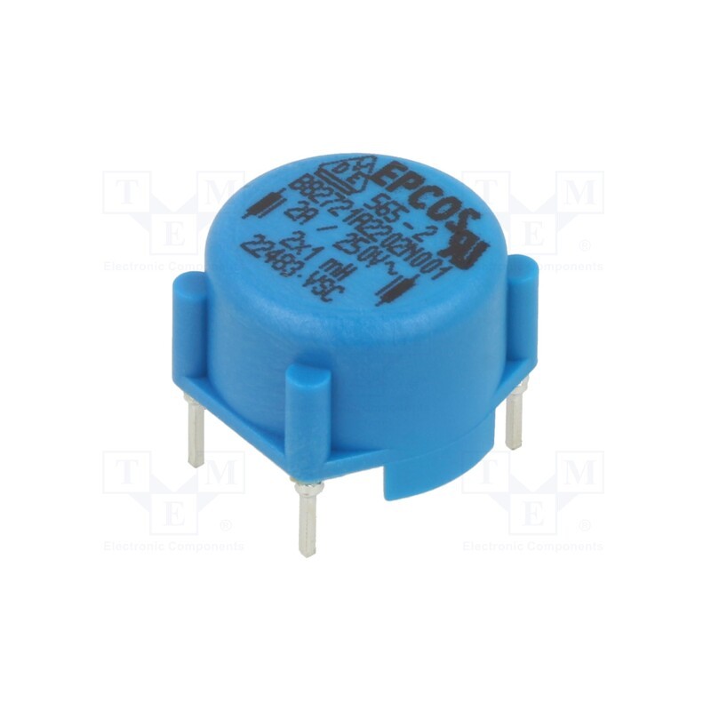 1 pcs x TDK - B82721A2202N001 - Inductor: common mode, THT, 1mH, 2A, 80mΩ, Pitch: 15x10mm, ±30%