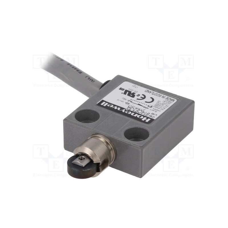 1 pcs x HONEYWELL - 914CE2-3A - Limit switch, oblong metal roller Ø12,4mm, SPDT, 5A, max.240VAC