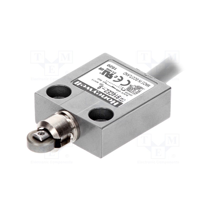 1 pcs x HONEYWELL - 914CE2-9 - Limit switch, oblong metal roller Ø12,4mm, SPDT, 5A, max.240VAC