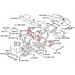 Kymco mxu 300 300r 500 frame cap