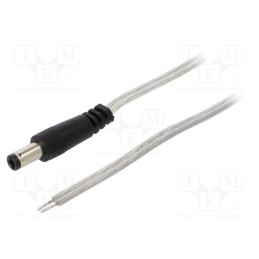 1 pcs x BQ CABLE - DC.CAB.8600.0150 - Cable, 2x0.5mm2, wires,DC 5,5/2,5 plug, straight, transparent