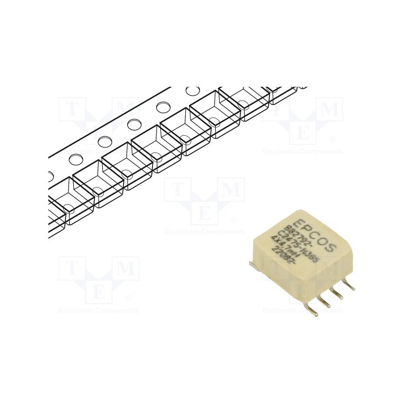 1 pcs x TDK - B82792C2475N365 - Inductor: wire with current compensation, SMD, 4.7mH, 300mA