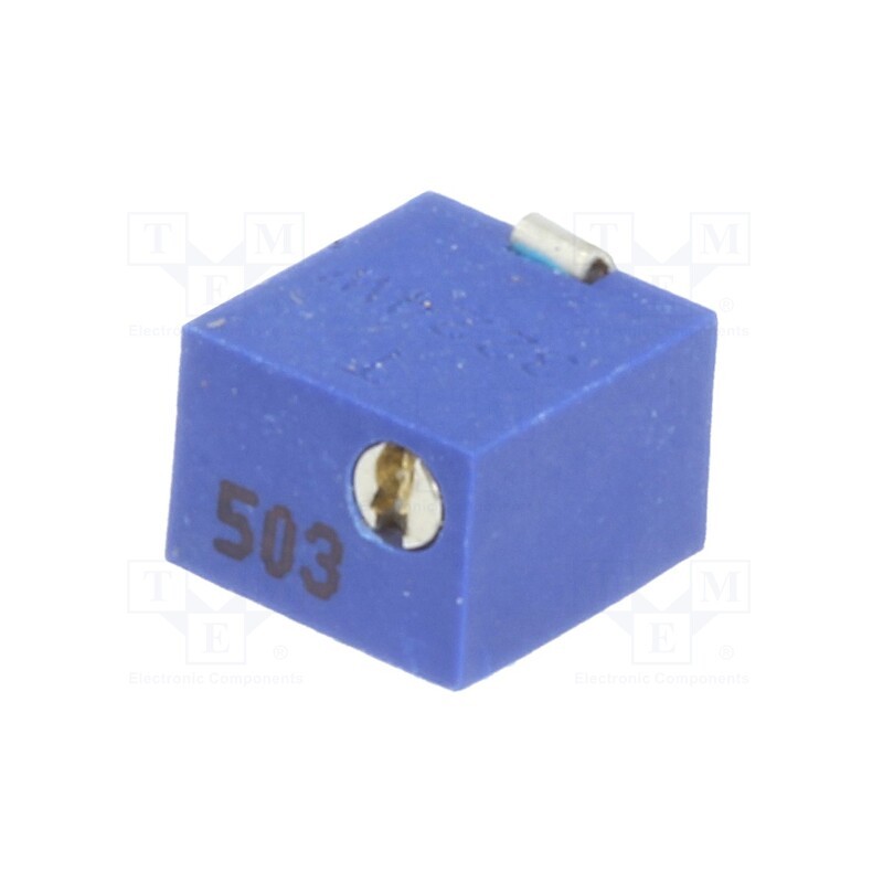 1 pcs x SR PASSIVES - 1801WSMD-50K - Potentiometer: mounting, vertical,multiturn, 50kΩ, 250mW, SMD