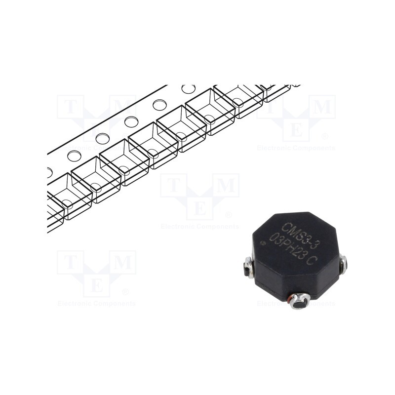1 pcs x EATON ELECTRONICS - CMS3-3-R - Inductor: common mode, SMD, 64uH, 4.75A, 13.97x13.97x6mm, 7mΩ
