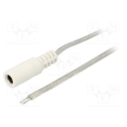 1 pcs x BQ CABLE - DC.CAB.8010.0150 - Cable, 2x0.5mm2, wires,DC 5,5/2,1 socket, straight, transparent