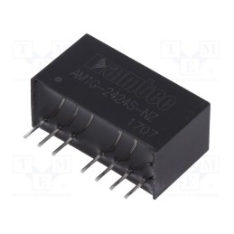 1 pcs x AIMTEC - AM1G-2424S-NZ - Converter: DC/DC, 1W, Uin: 18÷36V, Uout: 24VDC, Iout: 42mA, SIP8, THT