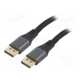 1 pcs x GEMBIRD - CC-DP8K-6 - Cable, DisplayPort 1.4, DisplayPort plug,both sides, textile