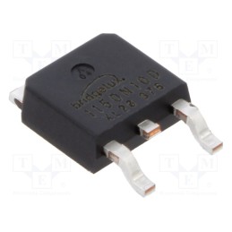 5 pcs x BRIDGELUX - BXT1150N10D - Transistor: N-MOSFET, unipolar, 100V, 12.8A, Idm: 64A, 78W, TO252