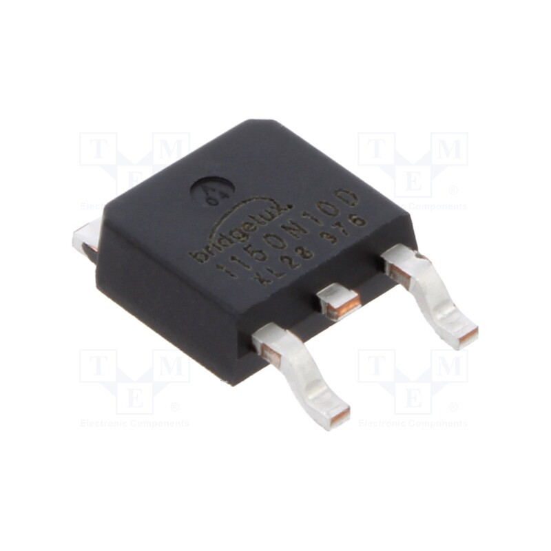 5 pcs x BRIDGELUX - BXT1150N10D - Transistor: N-MOSFET, unipolar, 100V, 12.8A, Idm: 64A, 78W, TO252