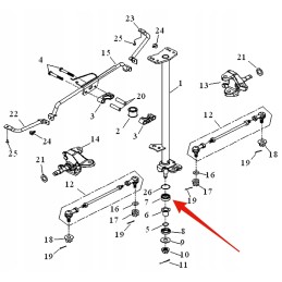 Steering column gasket lucky star original