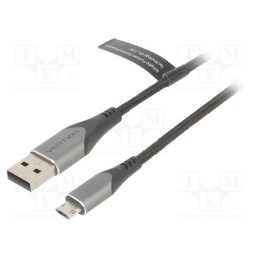 1 pcs x VENTION - COCHD - Cable, USB 2.0, USB A plug,USB B micro reversible plug, 0.5m