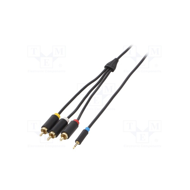 1 pcs x VENTION - BCCBG - Cable, Jack 2.5mm plug,RCA plug x3, 1.5m, Plating: gold-plated