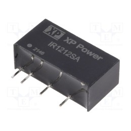 1 pcs x XP POWER - IR1212SA - Converter: DC/DC, 3W, Uin: 12V, Uout: 12VDC, Iout: 250mA, SIP, 85kHz