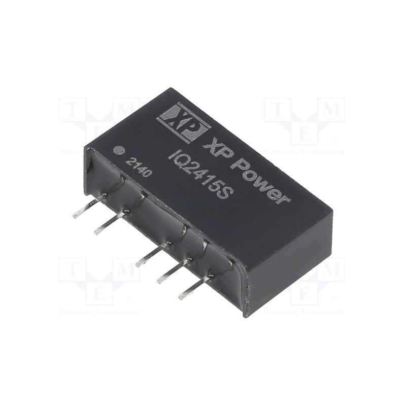 1 pcs x XP POWER - IQ2415S - Converter: DC/DC, 1W, Uin: 24V, Uout: 15VDC, Uout2: -15VDC, SIP, 85kHz