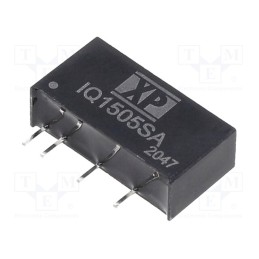 1 pcs x XP POWER - IQ1505SA - Converter: DC/DC, 1W, Uin: 15V, Uout: 5VDC, Iout: 200mA, SIP, 85kHz