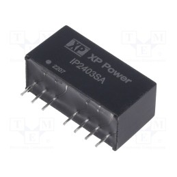 1 pcs x XP POWER - IP2403SA - Converter: DC/DC, 3W, Uin: 9÷36V, Uout: 3.3VDC, Iout: 700mA, SIP, THT