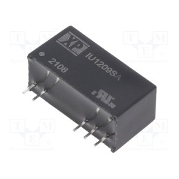 1 pcs x XP POWER - IU1209SA - Converter: DC/DC, 2W, Uin: 9÷18V, Uout: 9VDC, Iout: 222mA, SIP, 650kHz