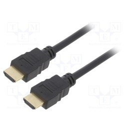 1 pcs x Goobay - 60616 - Cable, HDMI 1.4, HDMI plug,both sides, 15m, black, 28AWG, Core: CCS