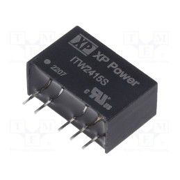 1 pcs x XP POWER - ITW2415S - Converter: DC/DC, 1W, Uin: 18÷36V, Uout: 15VDC, Uout2: -15VDC, SIP