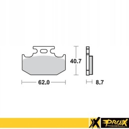 Prox brake pads kawasaki kx 125 250 500 89 94 suzuki rm 125 250 89 94