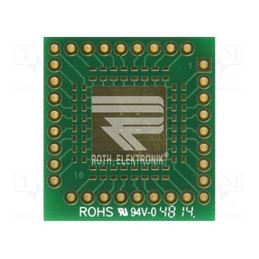 1 pcs x ROTH ELEKTRONIK GMBH - RE935-02E - Board: universal, multiadapter, W: 26.67mm, L: 28.57mm, QFN32,QFP32