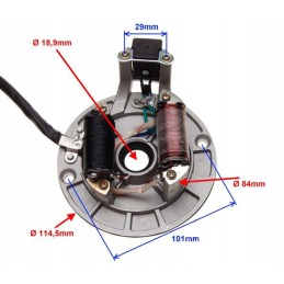 Mini enduro cross 125 atv stator ignition magneto