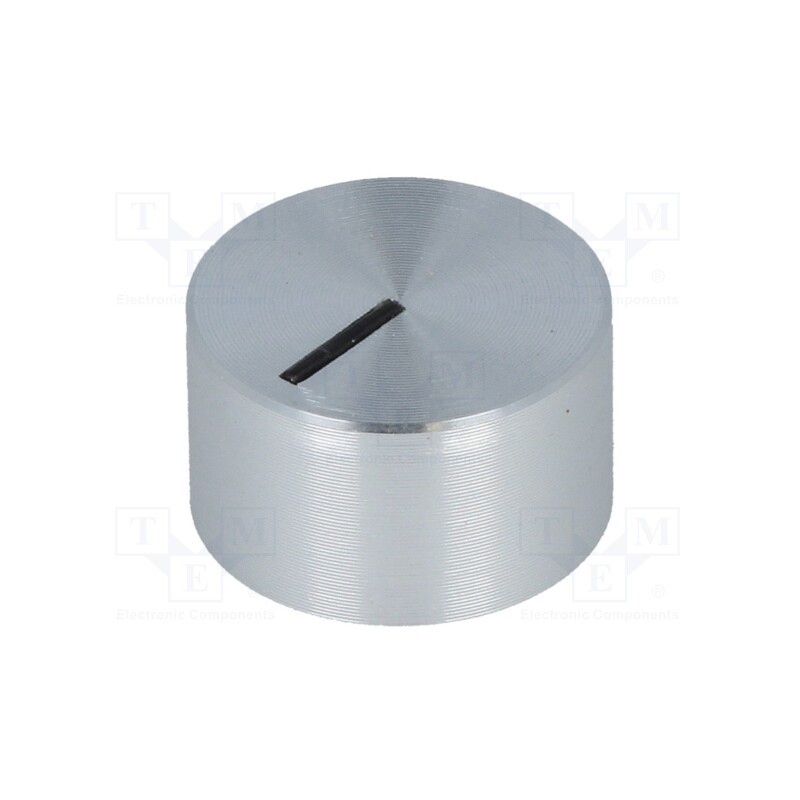 1 pcs x OKW - A1412461 - Knob, with pointer, aluminium,plastic, Øshaft: 6mm, Ø12x7.1mm