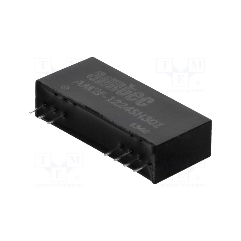 1 pcs x AIMTEC - AM2F-1224SH30Z - Converter: DC/DC, 2W, Uin: 10.8÷13.2V, Uout: 24VDC, Iout: 83mA, SIP12