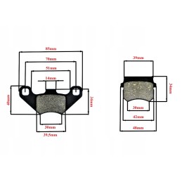 Bashan 200 250 brake pads