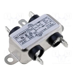 1 pcs x QLT POWER - FYK10T1 - Filter: anti-interference, 250VAC, Cx: 100nF, Cy: 3.3nF, 0.3mH