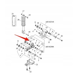Lucky star rear suspension bush, original