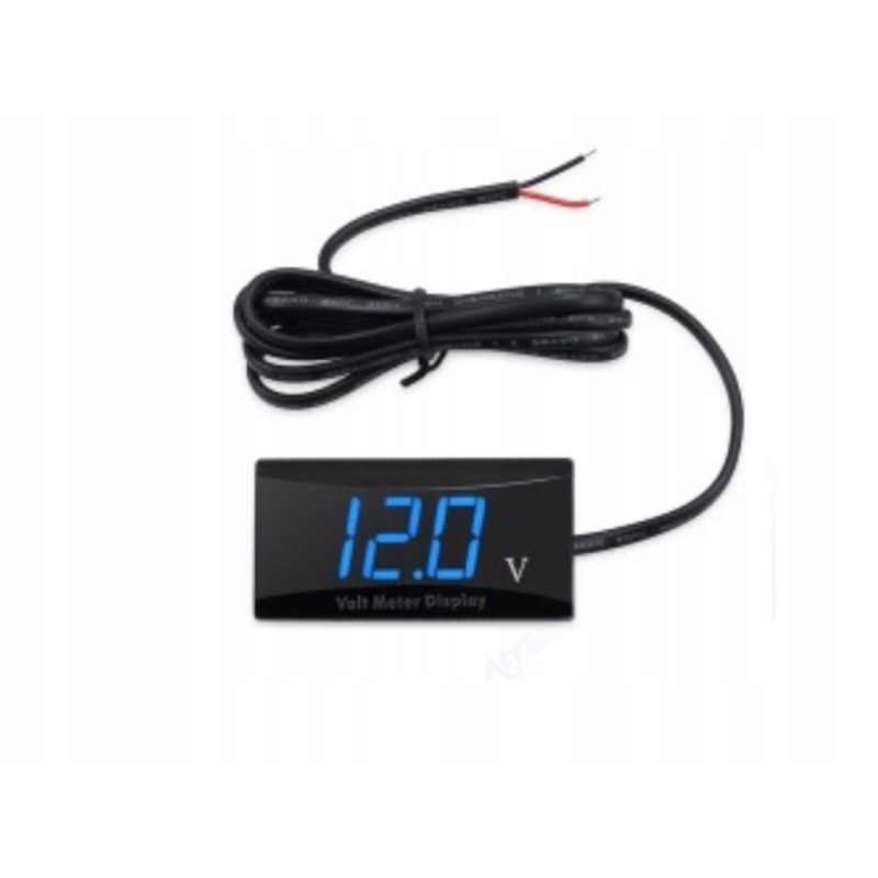 Universal blue 12v koso voltmeter