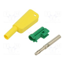 1 pcs x STu00c4UBLI - 66.2018-20 - 4mm banana, 19A, 1kV, yellow-green, 1mm2, nickel plated