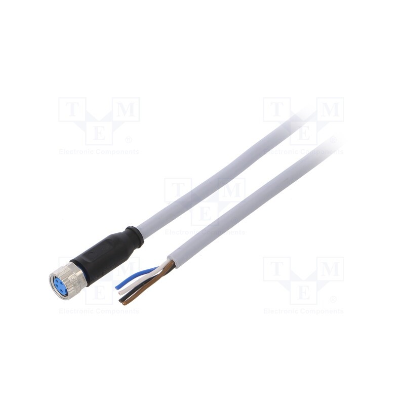 1 pcs x SICK - YF8U14-020VA3XLEAX - Connection lead, M8, PIN: 4, straight, 2m, plug, 60VAC, 4A, -30÷80°C