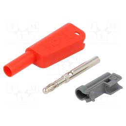 1 pcs x STu00c4UBLI - 66.2022-22 - 4mm banana, 32A, 1kV, insulated,with 4mm axial socket