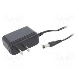 1 pcs x XP POWER - VEL05US090-US-JA - Power supply: switched-mode, plug, 9VDC, 0.55A, 5W, Out: 5,5/2,1