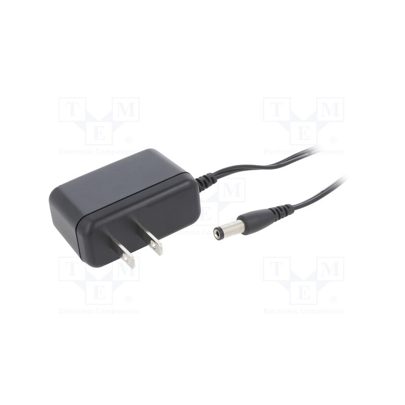 1 pcs x XP POWER - VEL05US090-US-JA - Power supply: switched-mode, plug, 9VDC, 0.55A, 5W, Out: 5,5/2,1