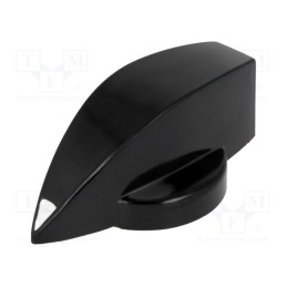 1 pcs x OKW - A1321860 - Knob, with pointer, thermoplastic, Øshaft: 6mm, Ø23x16mm, black